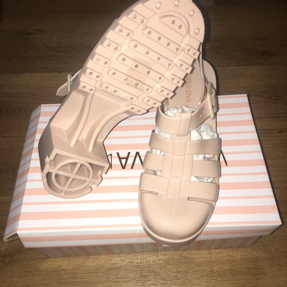 NEW Pink/Nude Jelly Shoes - Picture 6 of 6